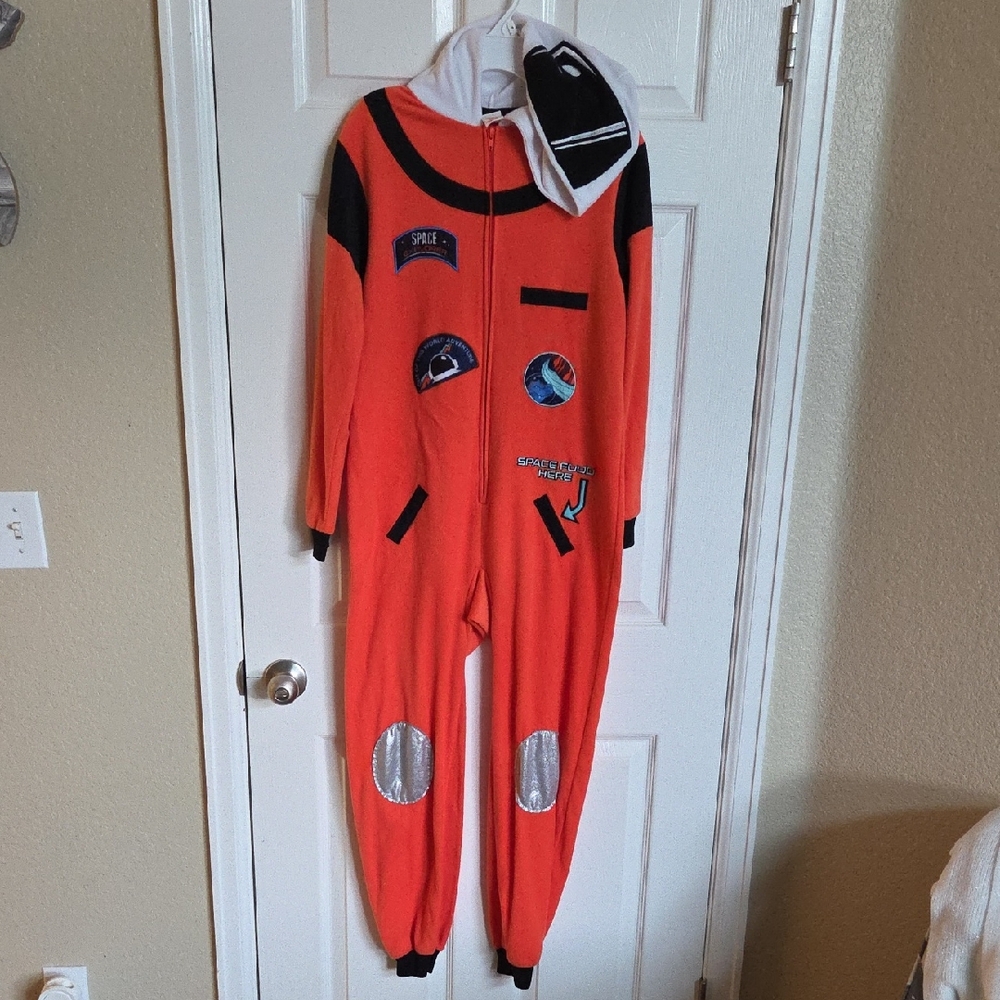 Cat & Jack Orange Space Adventure Footie